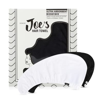 Hair Drying Towel - Black & White