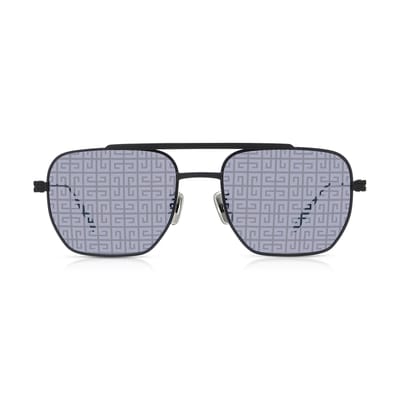 GVSPEED Rectangular Smoke Mirror & Matte Black Sunglasses