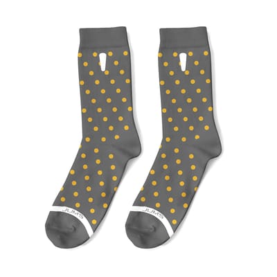 The Tat Socks - Grey & Yellow