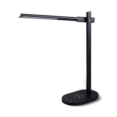Q.Led Desk Lamp With Wireless Charger Base - Black