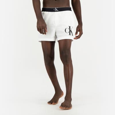 TH Monogram Mid Length Swim Shorts, YELLOW