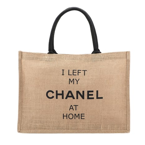 Chanel jute sales bag