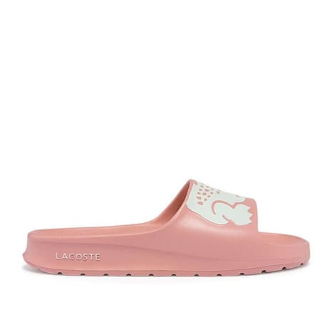 Pink lacoste sliders deals
