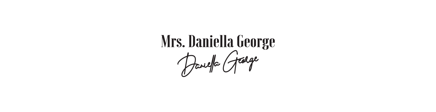 Mrs. Daniella George