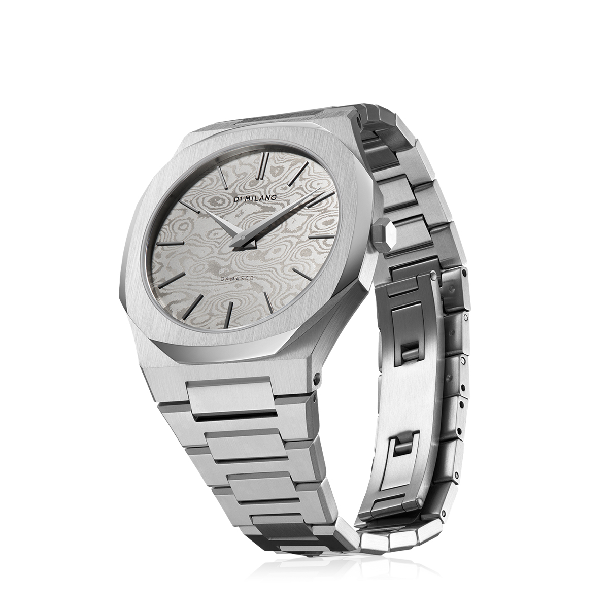 plain silver watch