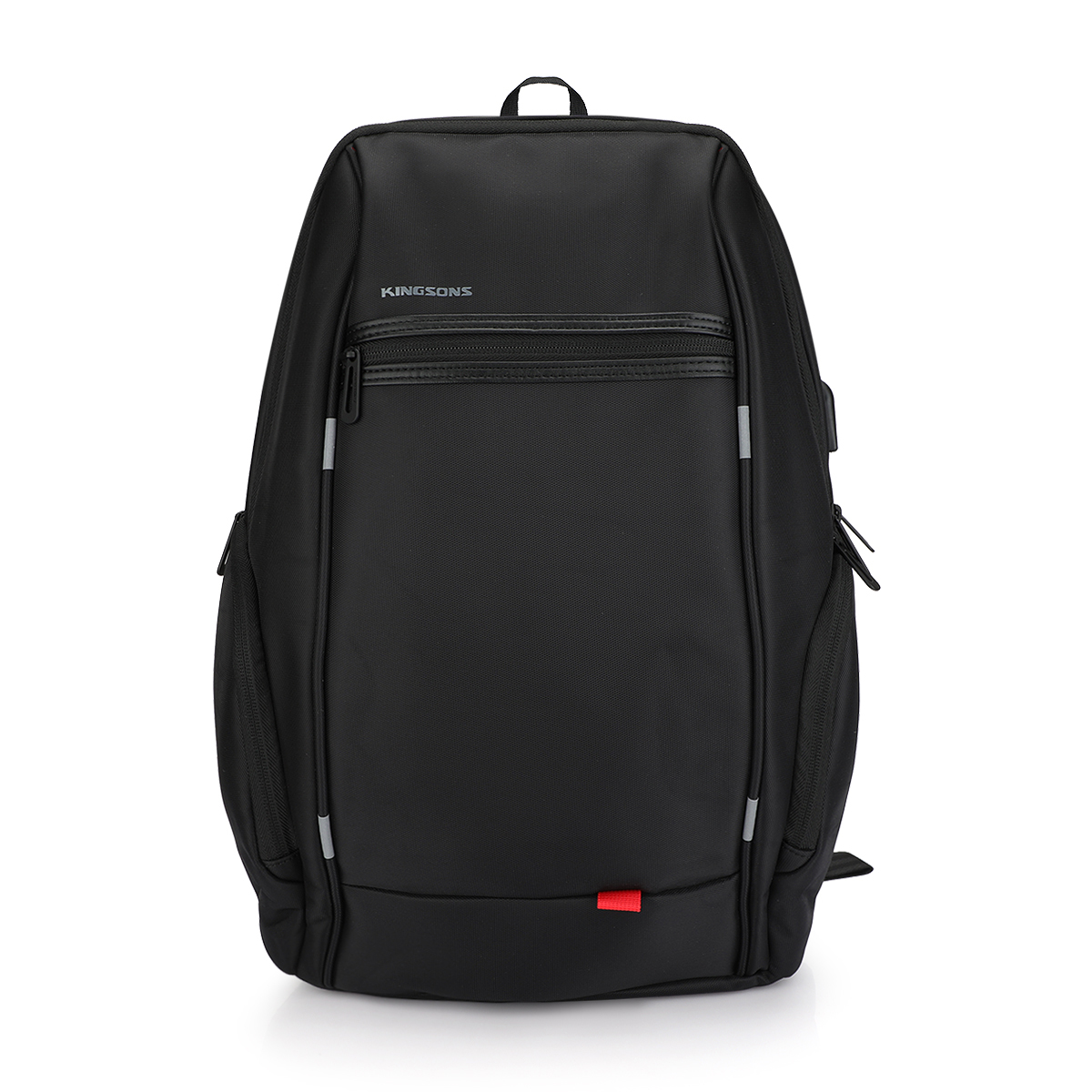 Kingsons 15.6 Charged Series Smart Backpack with USB Port, Black