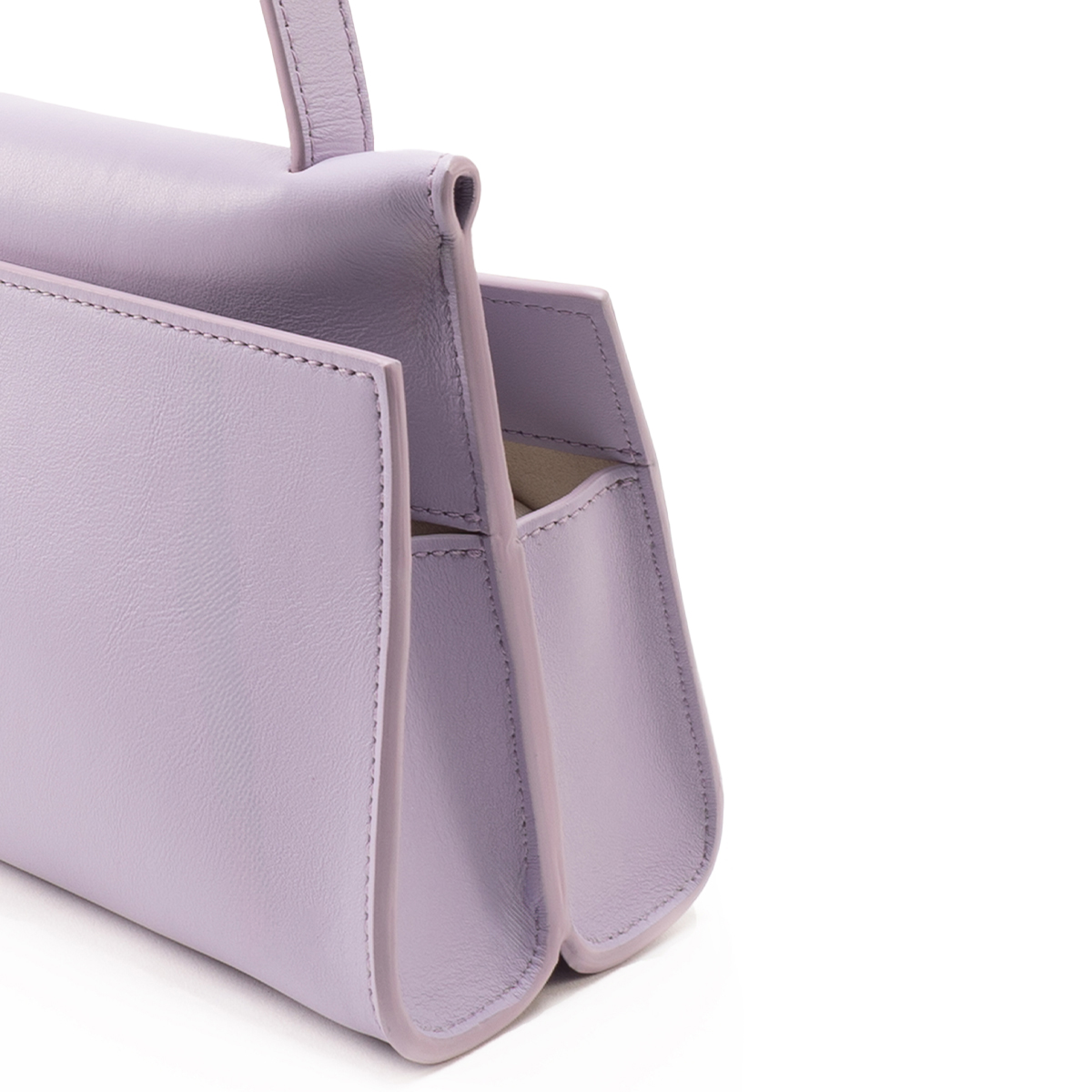 Buy Long Papillon Leather Bag - Lilac Online for Women in Kuwait