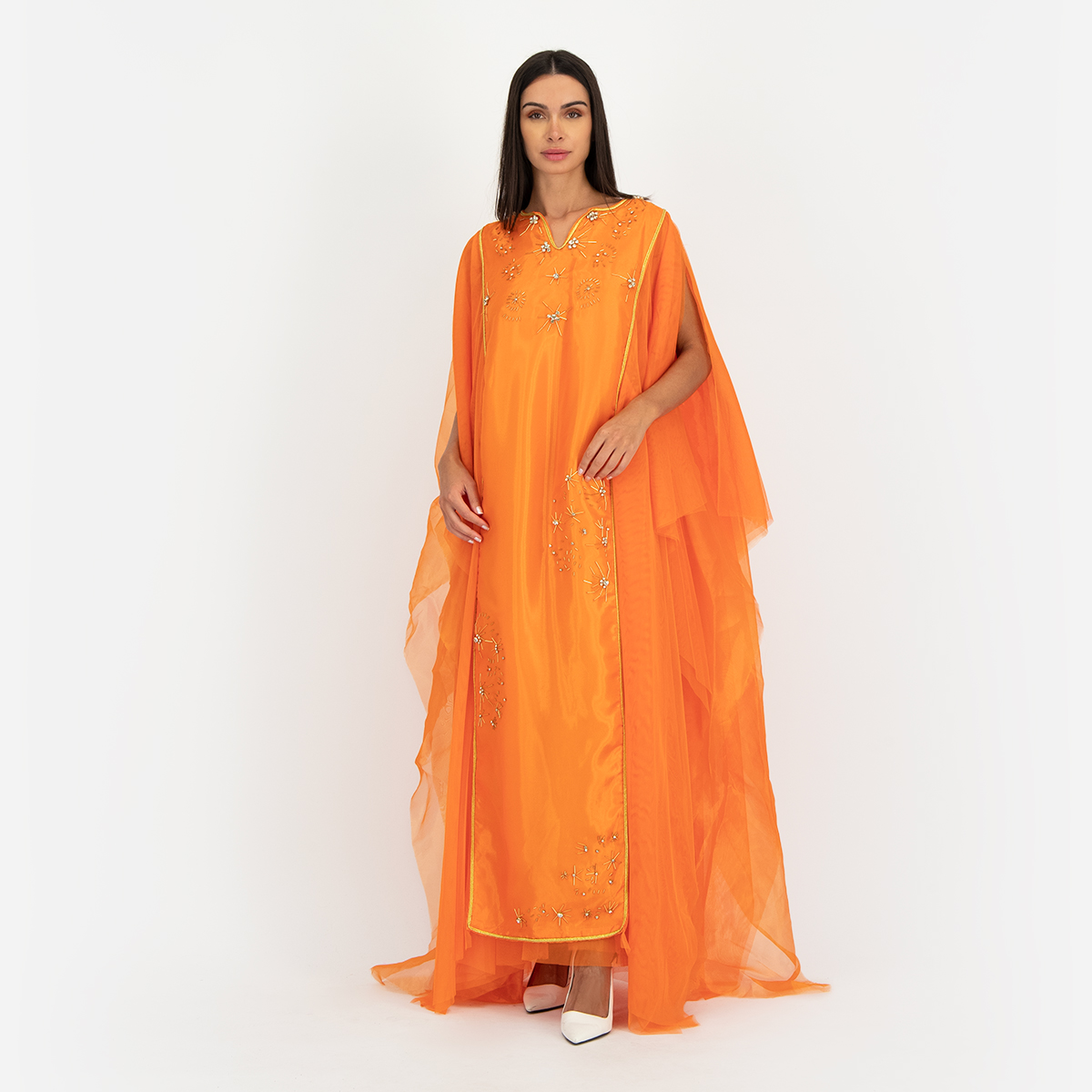 Orange caftan clearance