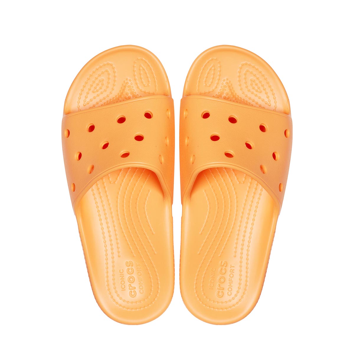 orange croc slides