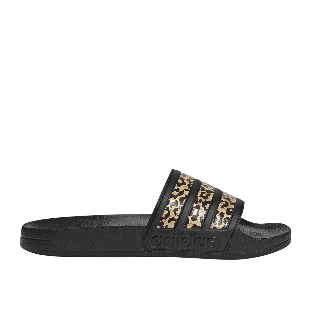 adilette cloudfoam slides black