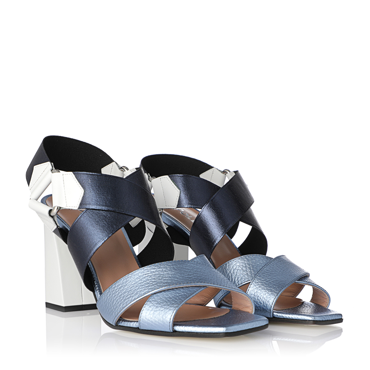 2 block heel sandals