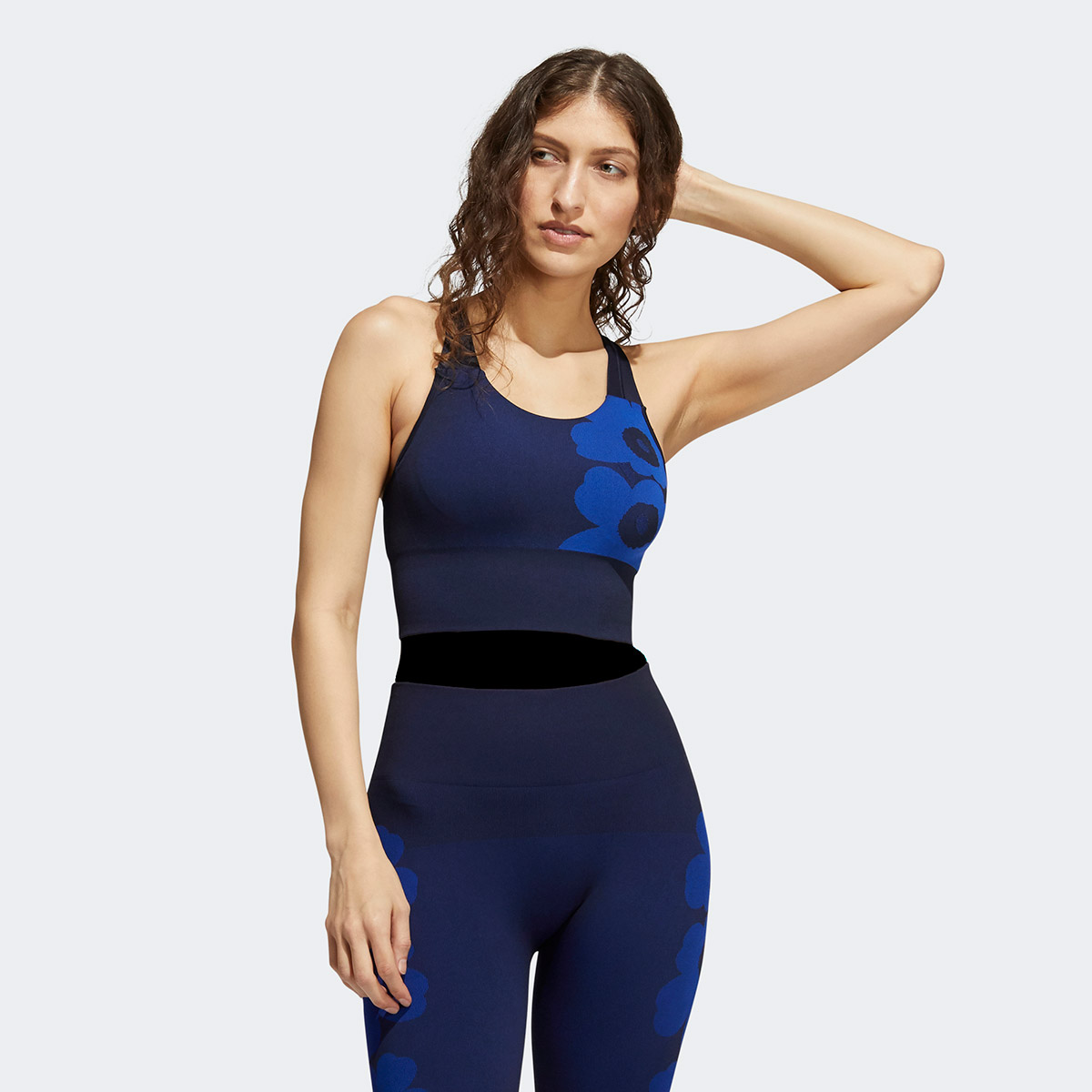 Buy Marimekko Aeroknit Long Line Bra - Blue Online in Kuwait | Boutiqaat