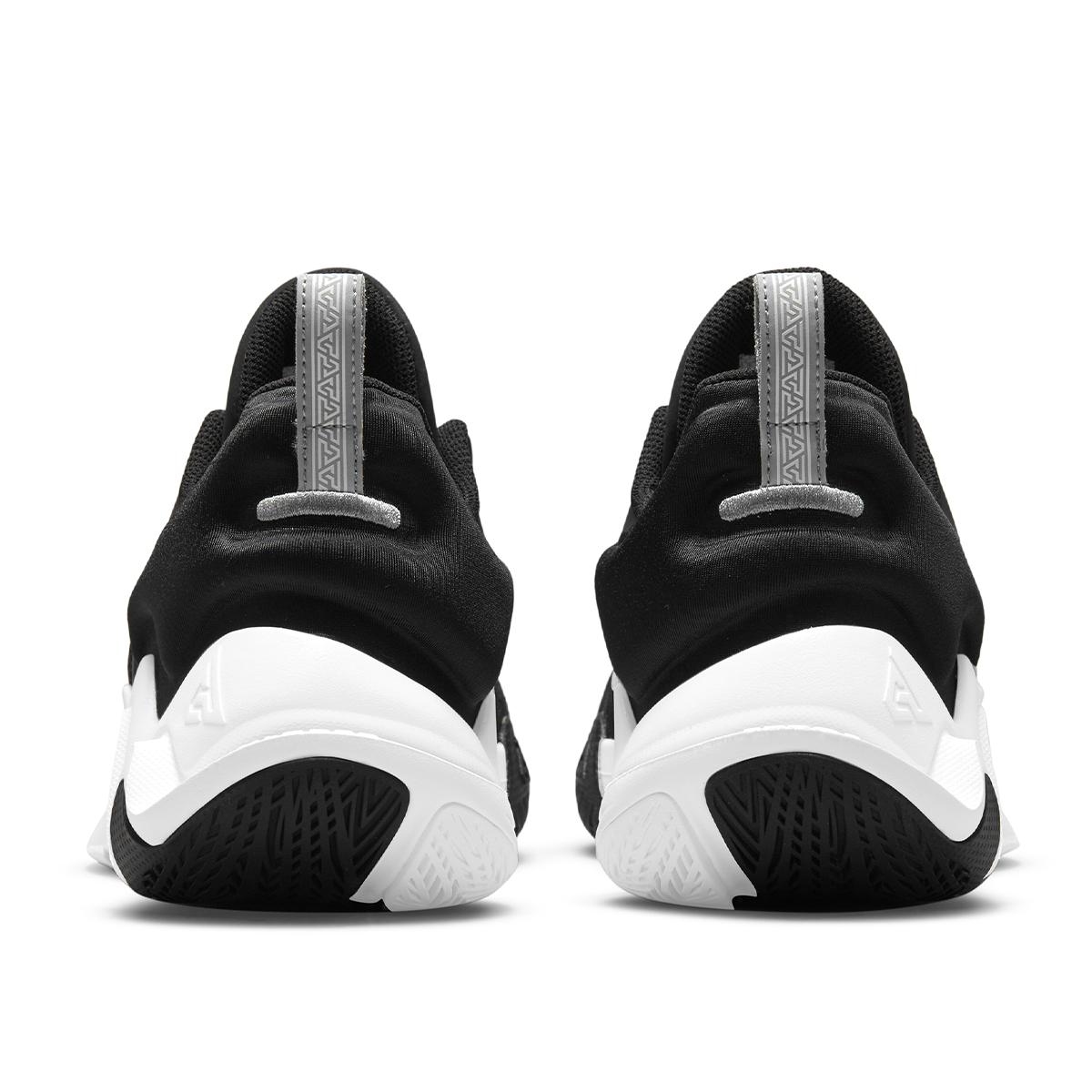 black and white giannis shoes