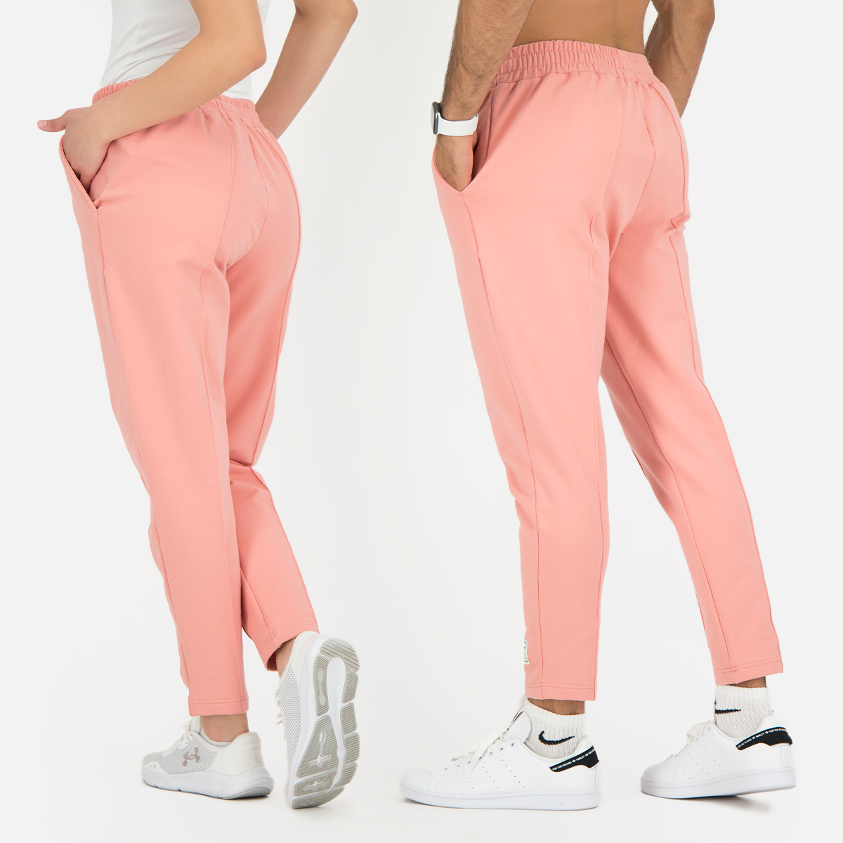 blush pink joggers