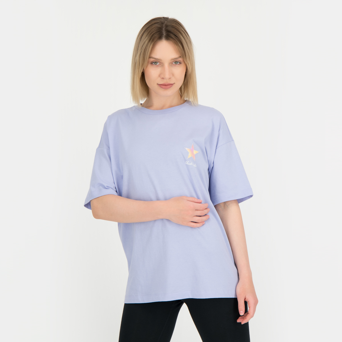 Chuck taylor t shirt purple Clearance