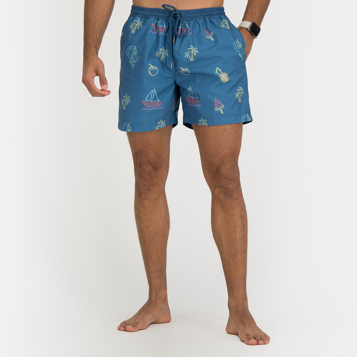 Buy Swimshorts - Blue Online in Kuwait | Boutiqaat