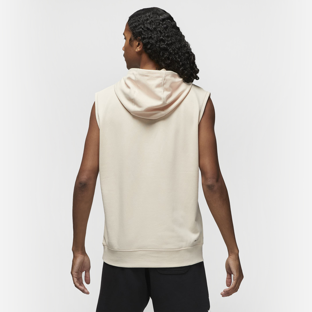 off white sleeveless hoodie