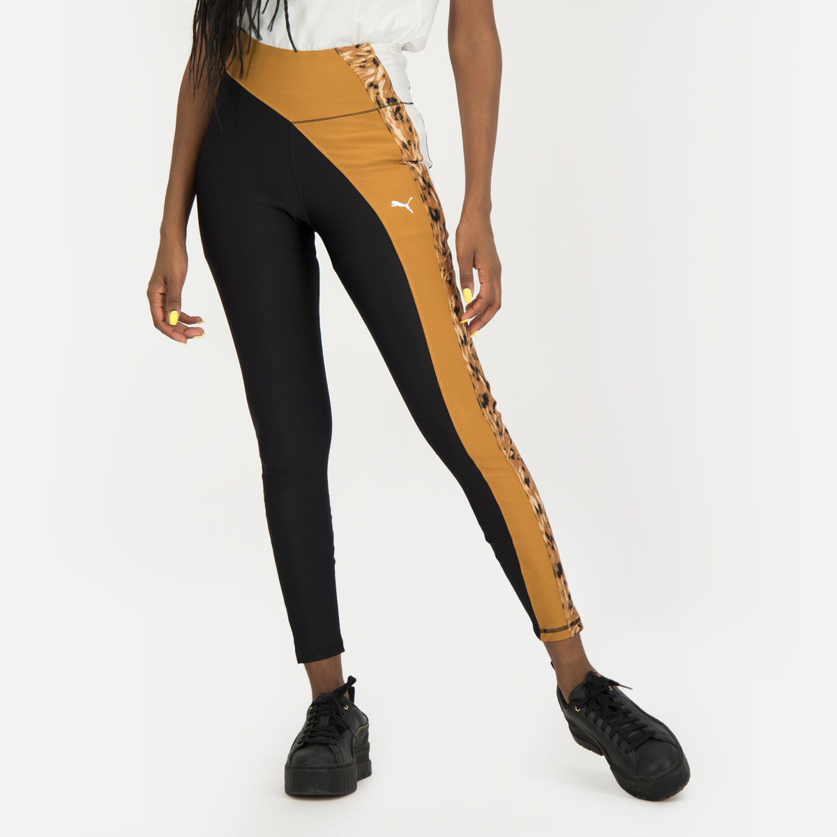 Puma safari glam 7/8 black leggings size XL