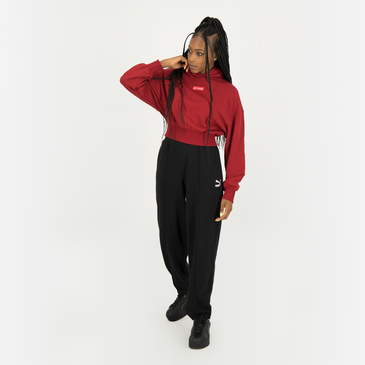 Buy Puma x Coca Cola Training Cropped Hoodie - Red Online in Saudi Arabia |  Boutiqaat