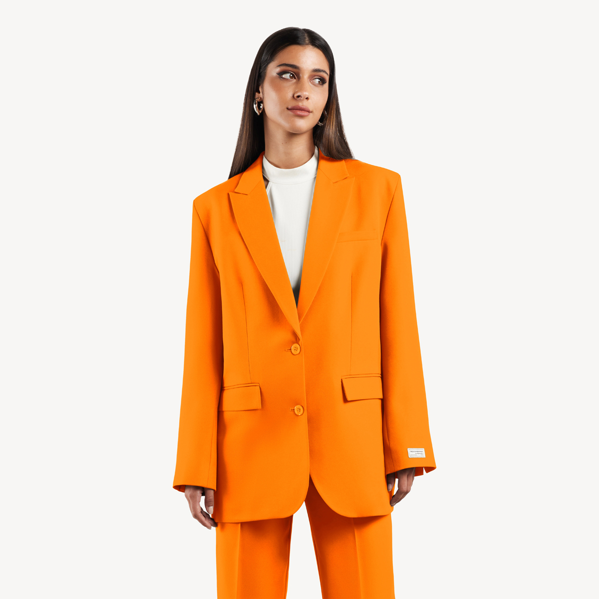 Buy Formal Oversized Blazer - Tangerine Online in Kuwait | Boutiqaat