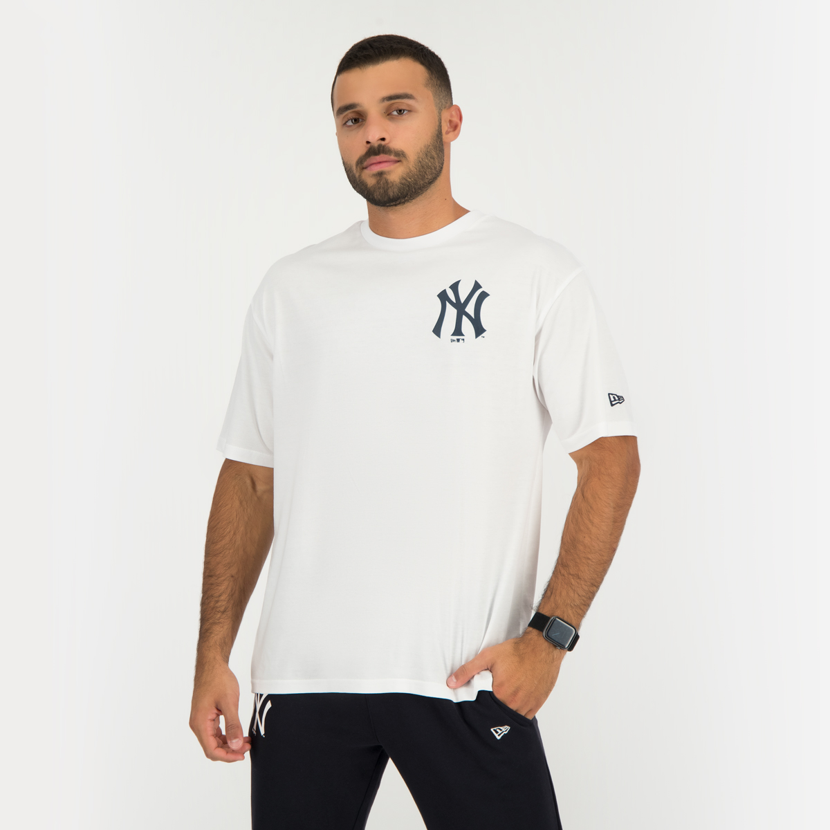 New Era - NY Yankees MLB Flag Graphic T-Shirt - Grey