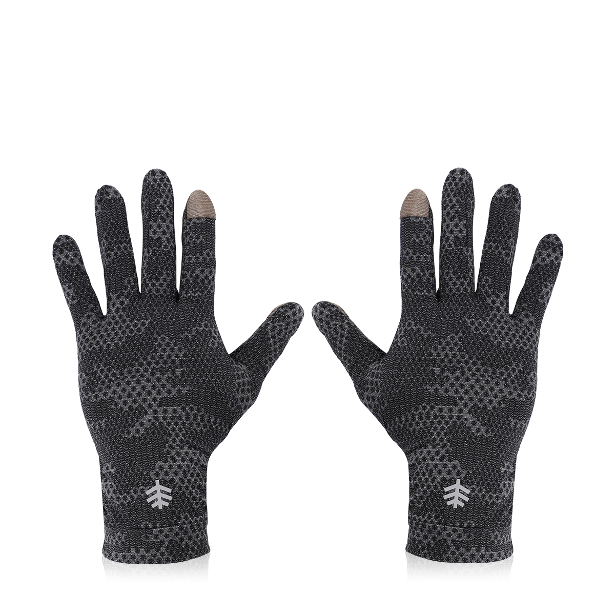 Buy Gannett UV Sun Protective Gloves - Charcoal Camo Online in Oman
