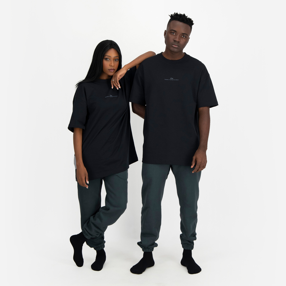 Buy Dropped Shoulder T-Shirt - Black Online in Kuwait | Boutiqaat