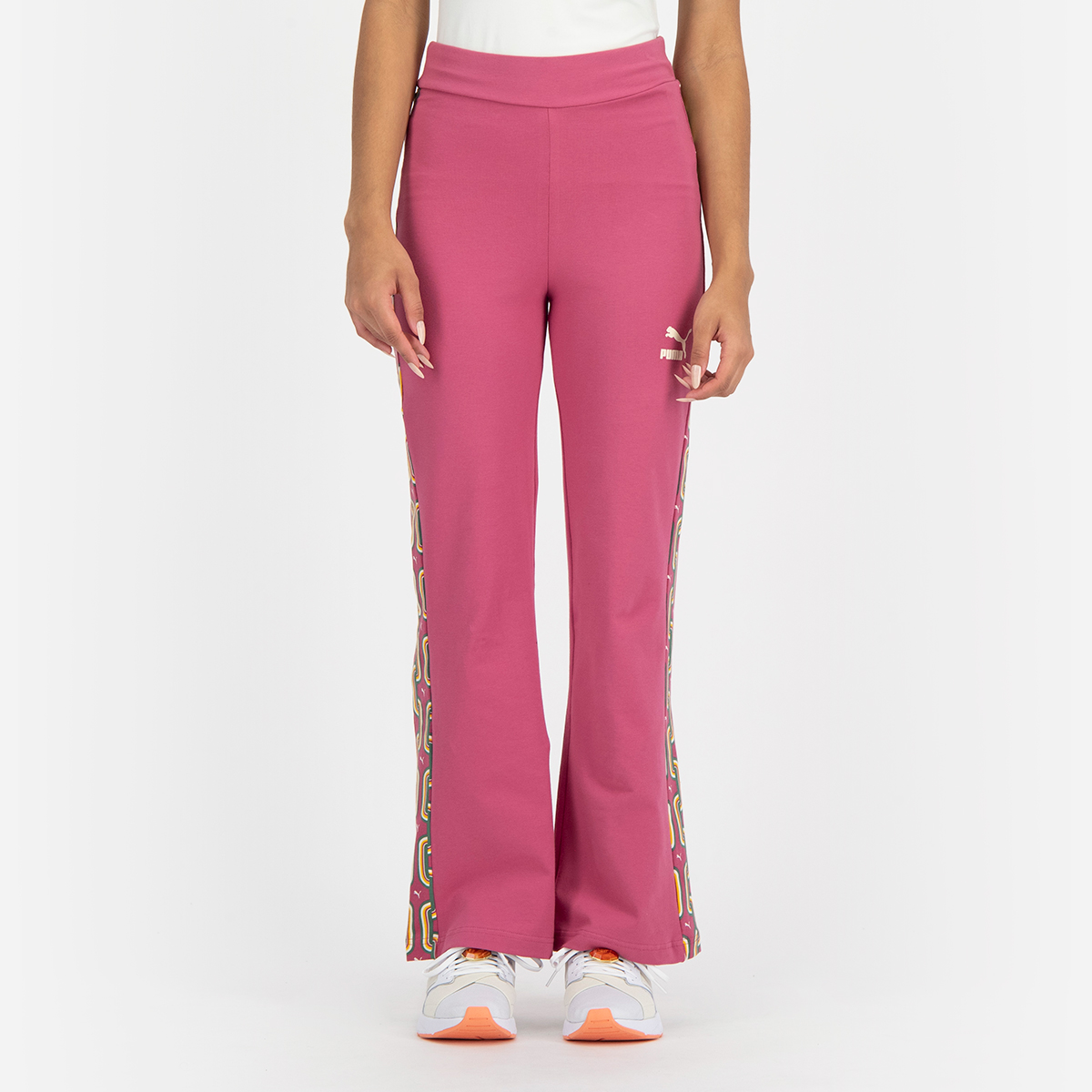 Buy Classics 70s Psychedelic Flare Trackpants - Pink Online in Qatar