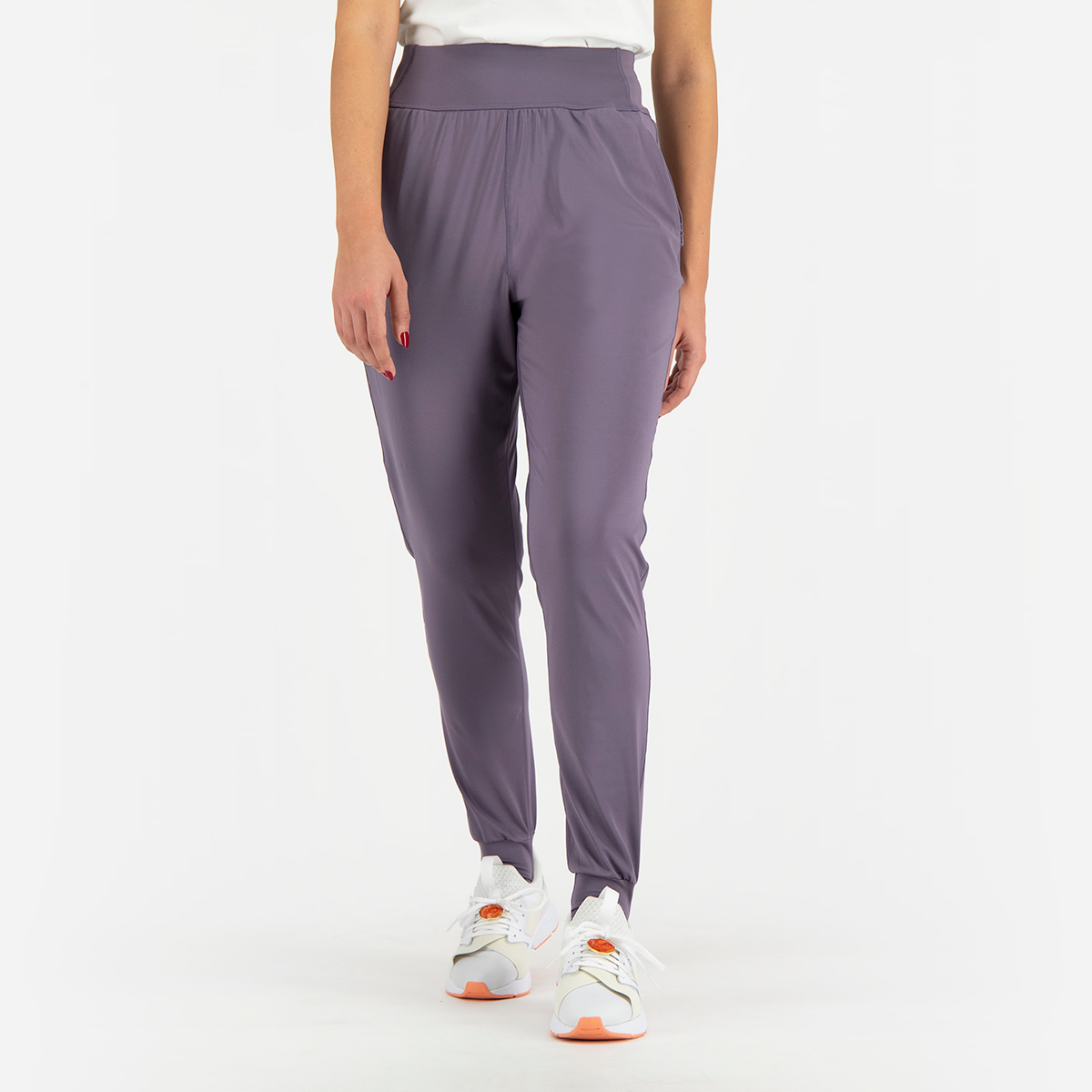 Puma Modest Activewear Joggers Womens Purple Casual Athletic Bottoms  52178861