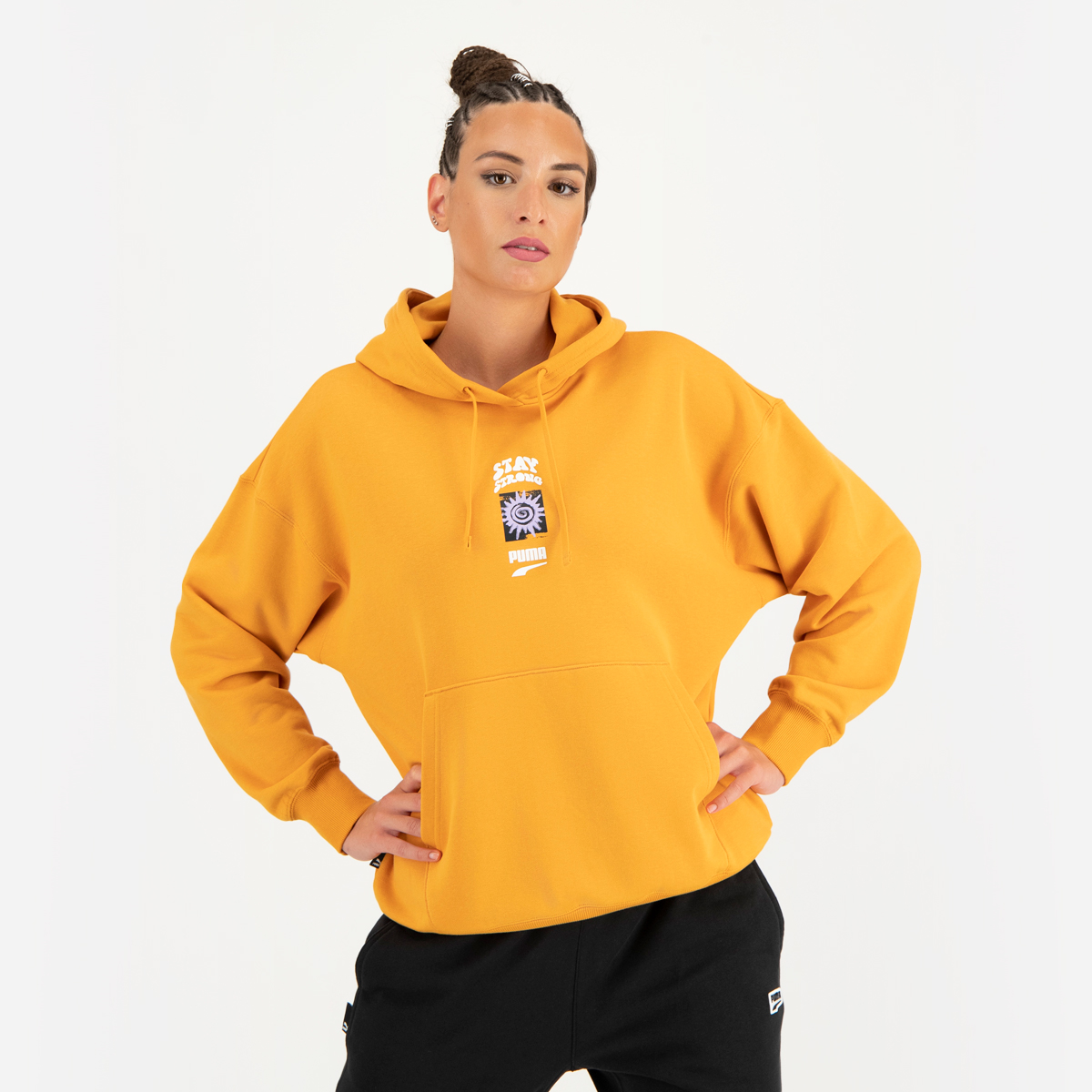 Orange puma outlet hoodie