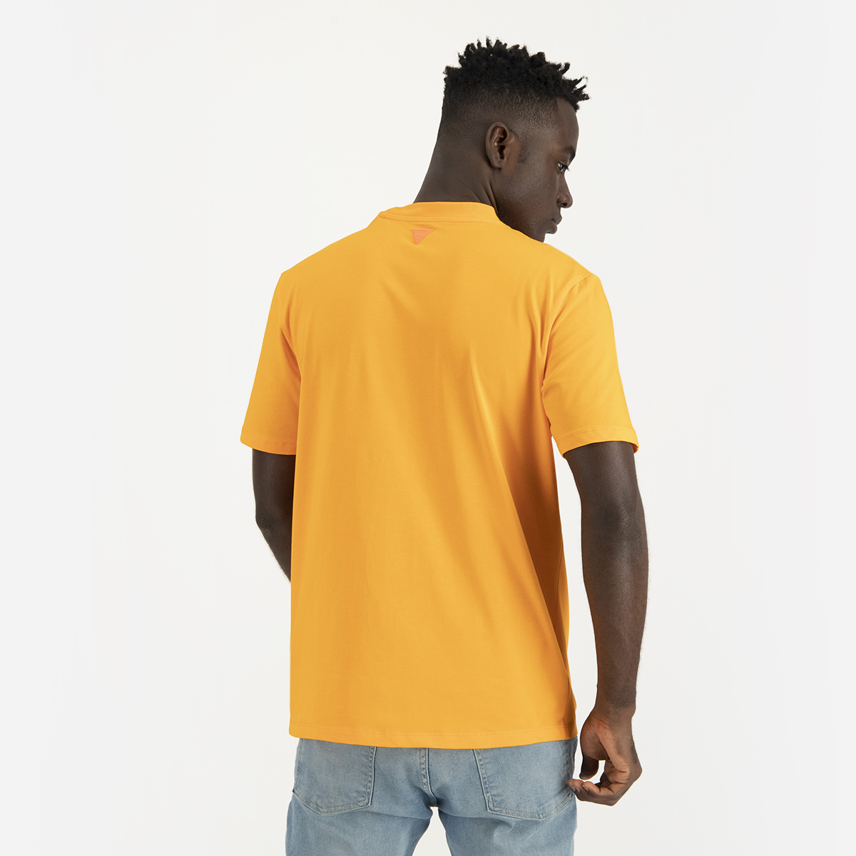 Orange t shirt back clearance and front