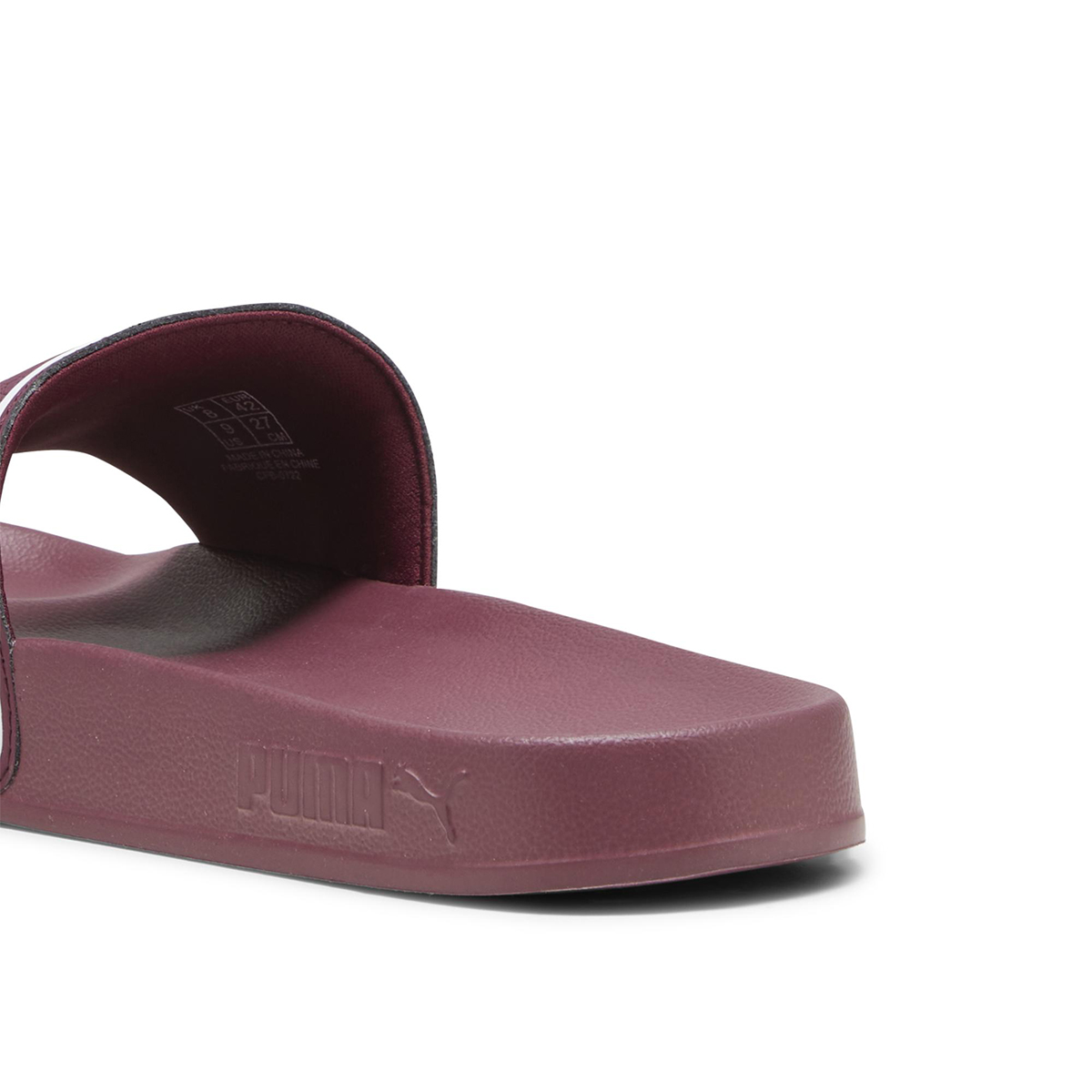 Maroon best sale puma slides