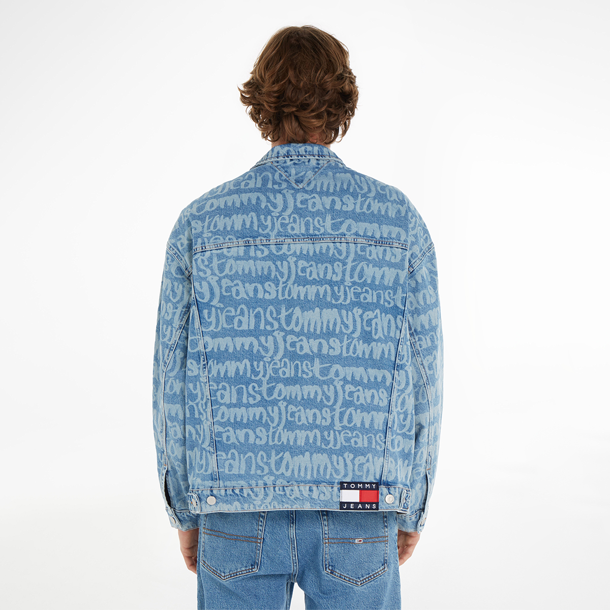 Supreme Checks Embroidered Denim Jacket Blue