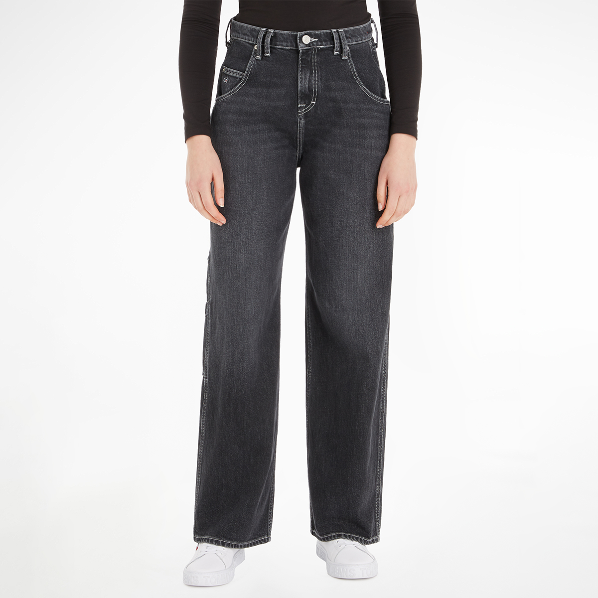 Buy Daisy Low Rise Baggy Jeans 30 - Black Online in Kuwait