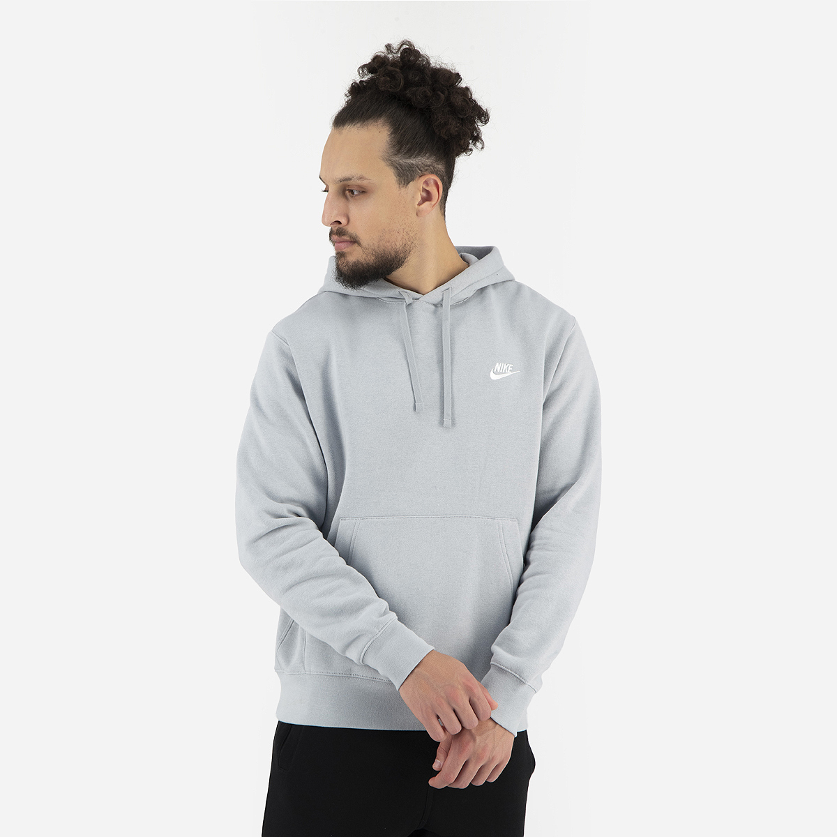 Shop Nike Sportswear Club Fleece Funnel Hoodie by Nike online in Qatar