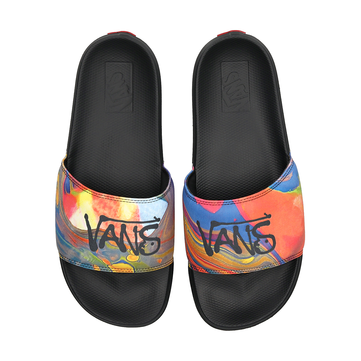 Vans slides tie cheap dye