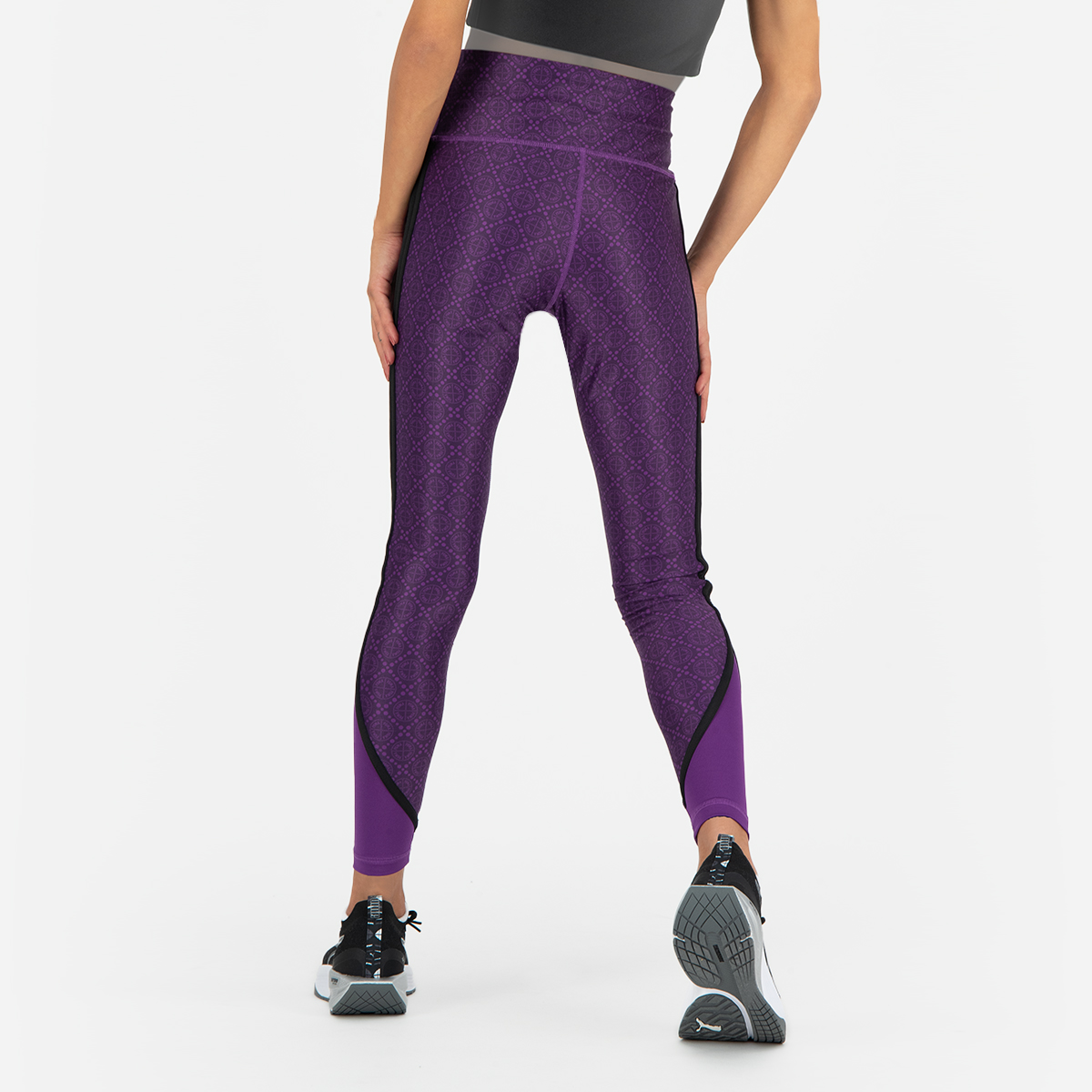 Buy HeatGear No-Slip Waistband Full-Length Leggings - Purple Online in  United Arab Emirates