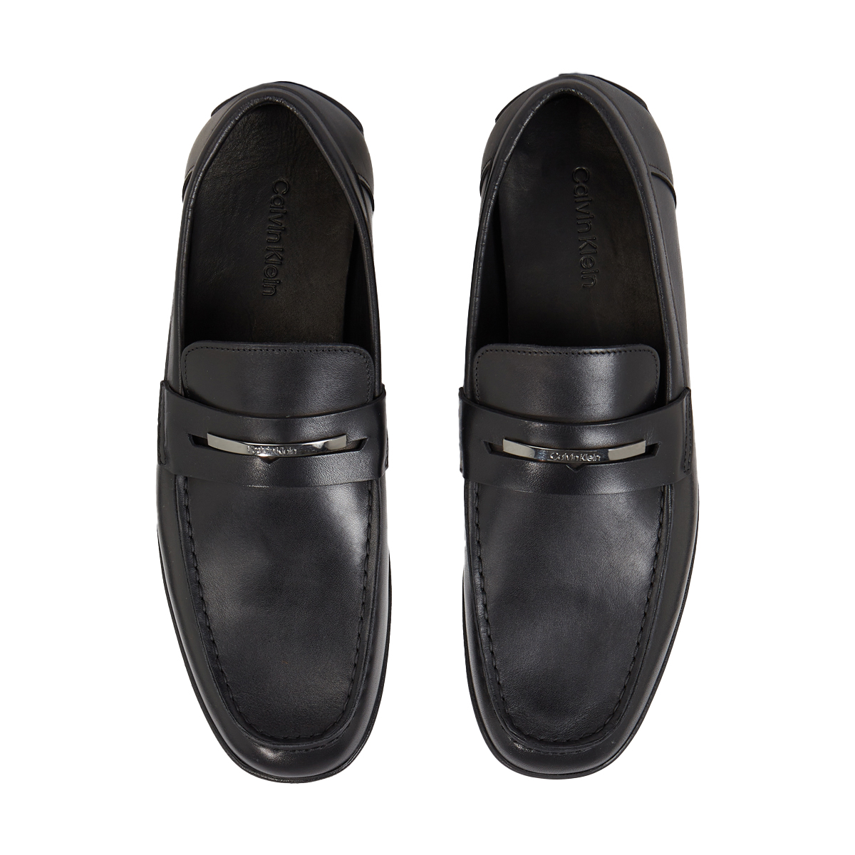 Calvin klein hot sale leather loafers