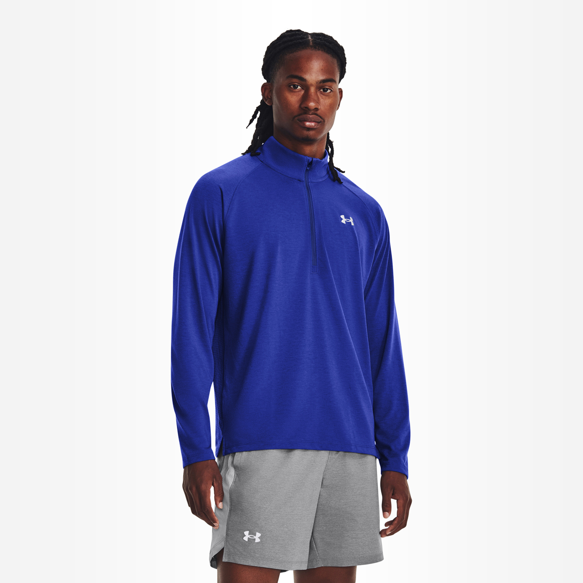 Half zip crewneck sweatshirts on sale