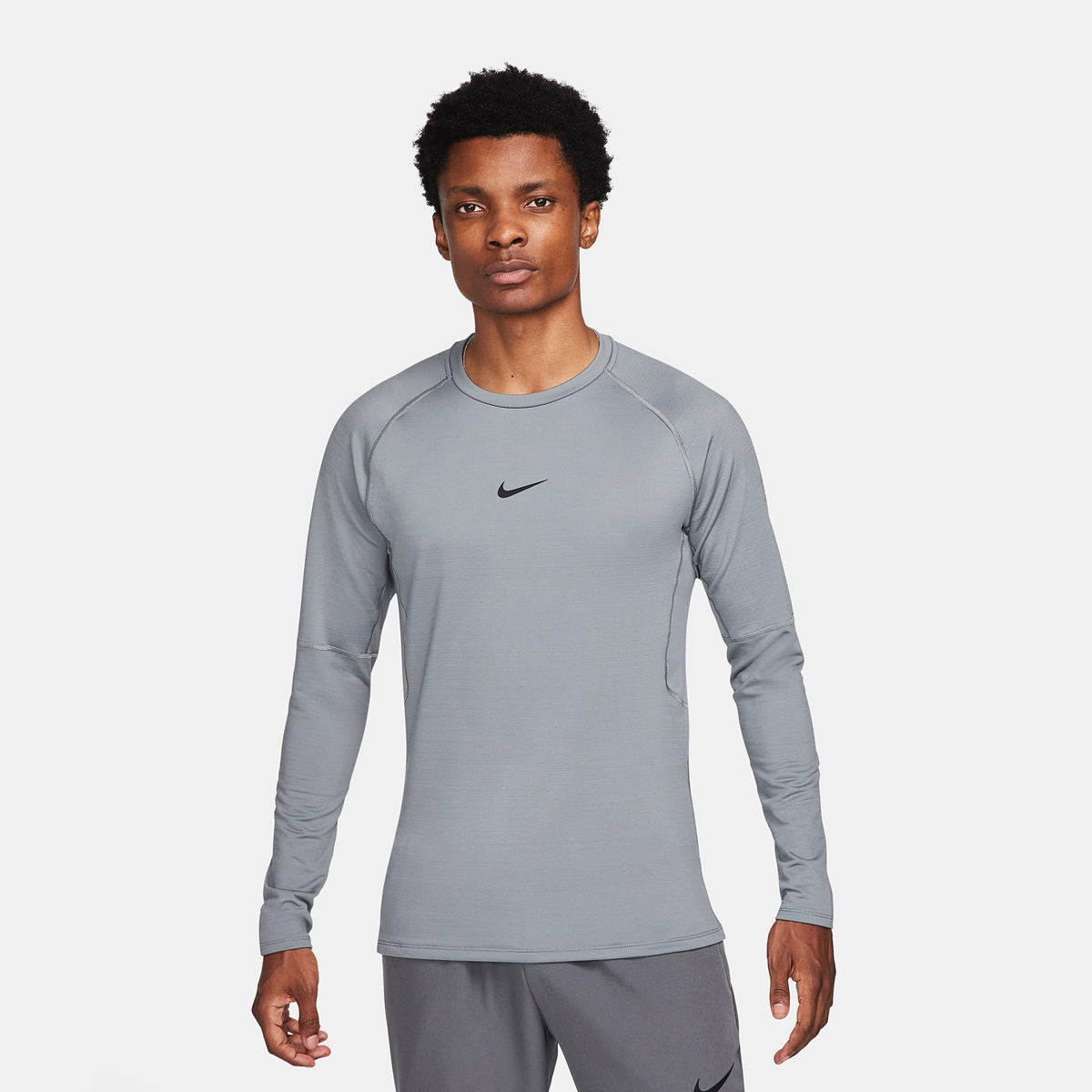 Pro Warm Long Sleeve Training Top Grey