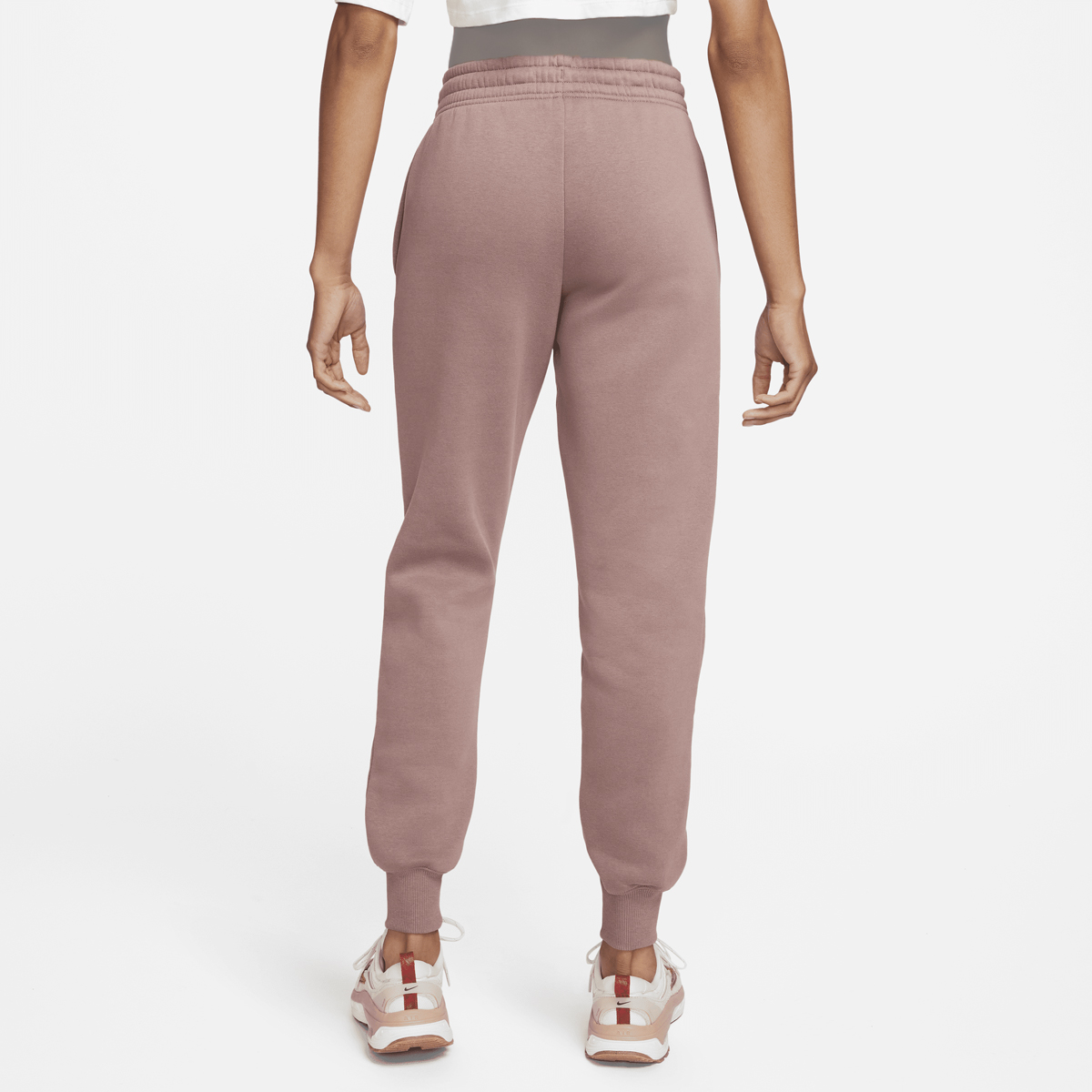 Buy Nike Women's Sportswear Swoosh High-Rise Fleece Joggers Pink in Kuwait  -SSS