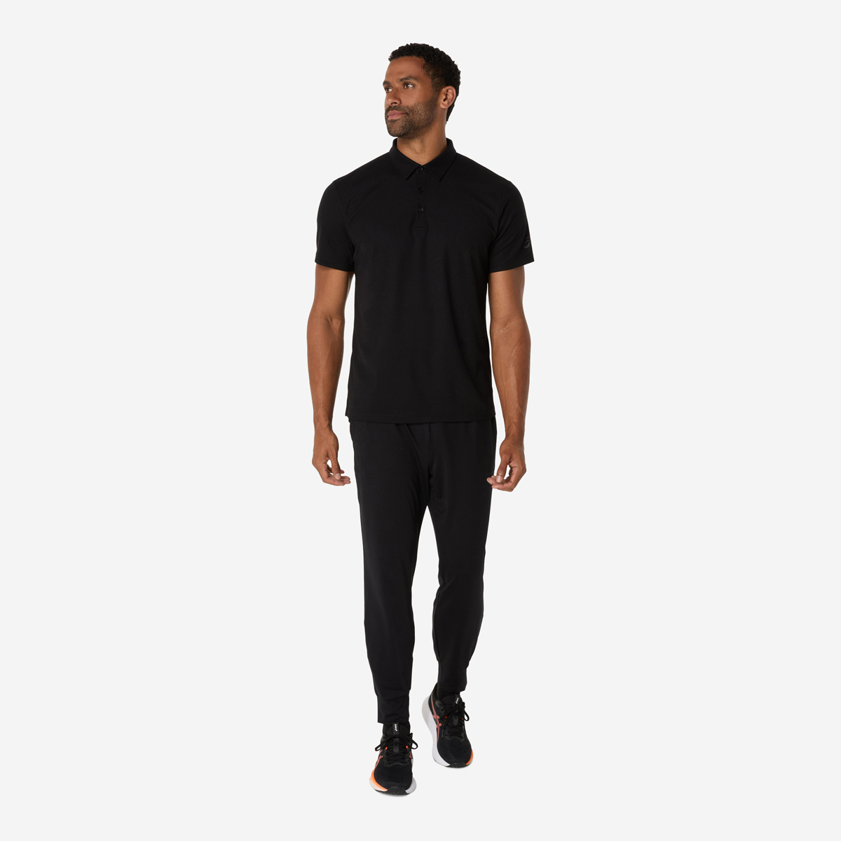 Buy Stretch Knit Jogger Pants - Black Online for Women in Oman