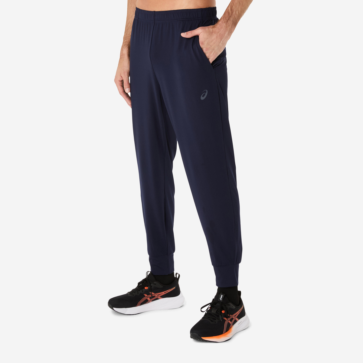 新品2026S FORME STRETCH KNIT JOGGER PANTS G-Motion Draw String Jogger Sweat Pants 03 Melange Sharkskin Grey