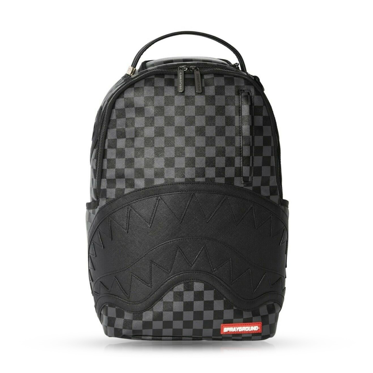 checkered shark backpack