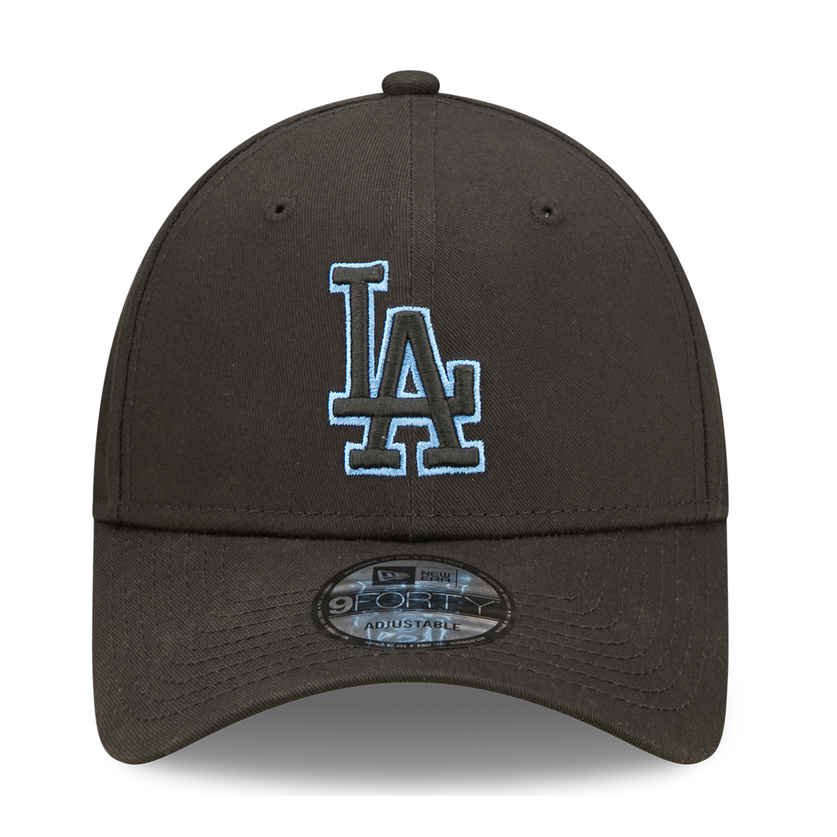 La Dodgers Team Outline Black 9FORTY Adjustable Cap