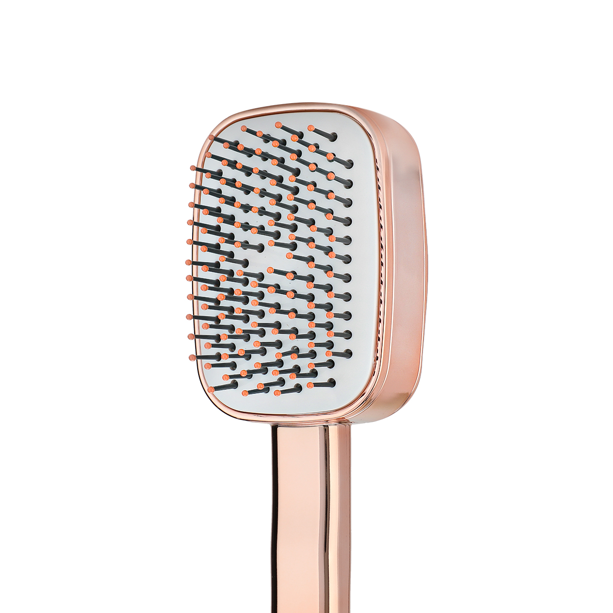 Krago Stylish Hair Brush with Soft Touch Coating - White Gold Series