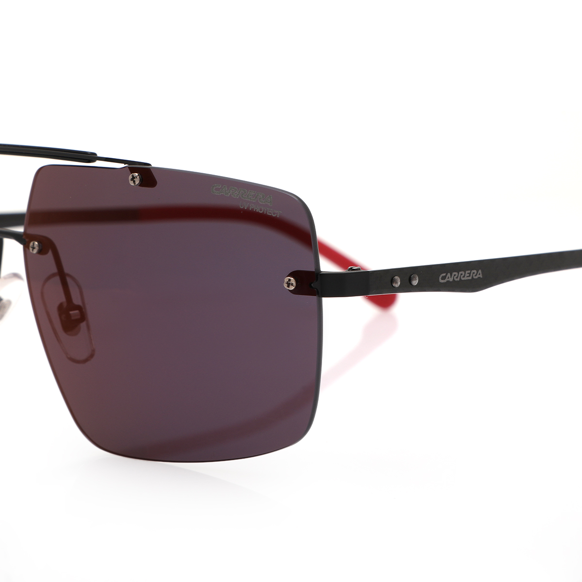 Buy 003 Rectangular Red Mirror & Matte Black Sunglasses Online in United  Arab Emirates | Boutiqaat