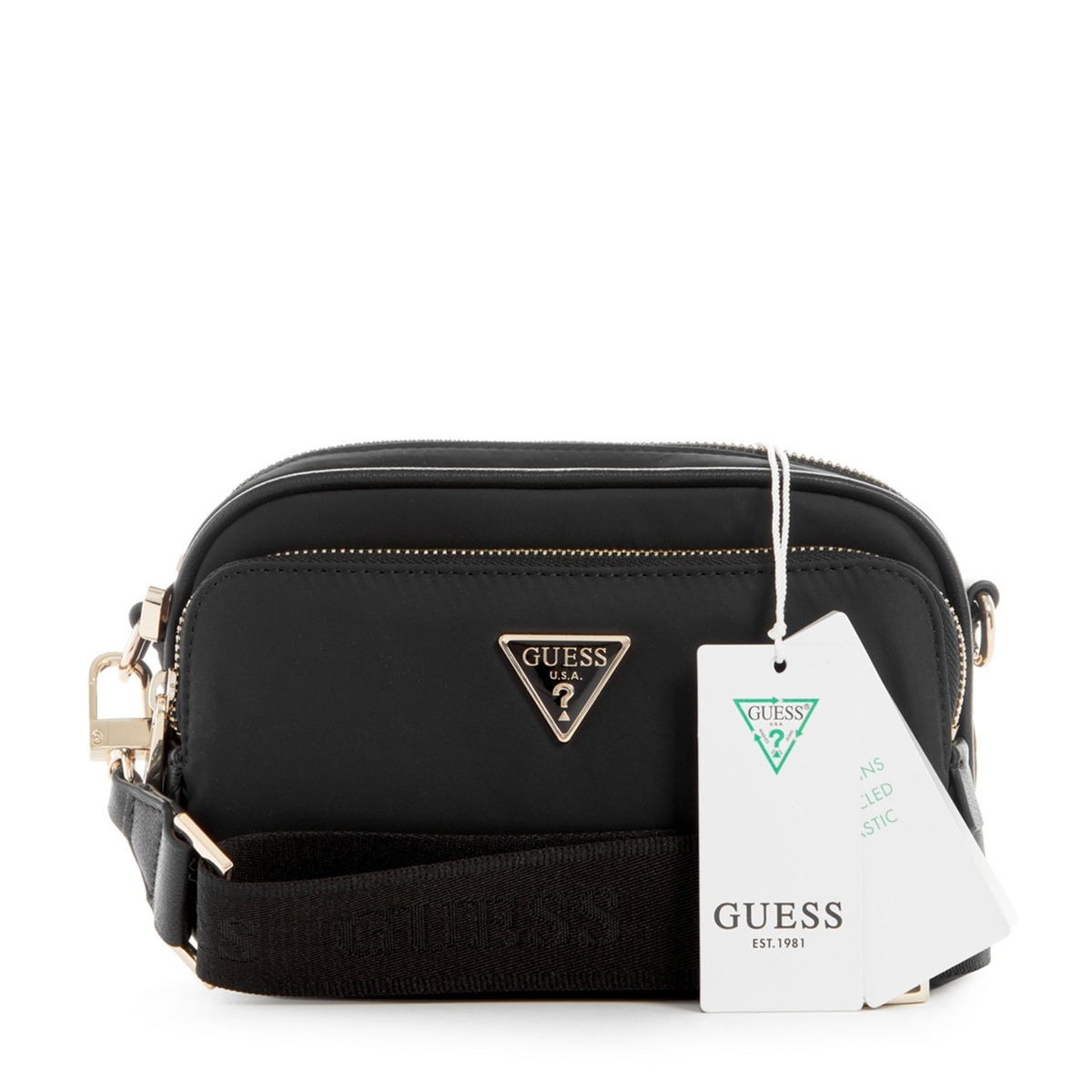 Buy Eco Gemma Camera Crossbody - Black Online in Saudi Arabia | Boutiqaat