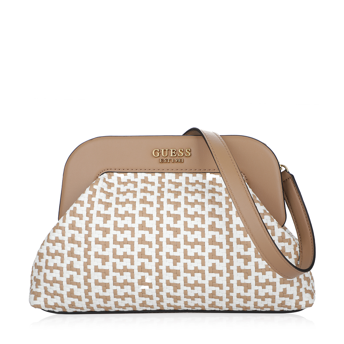 Buy Abey Woven Frame Clutch - Beige Online in Iraq | Boutiqaat