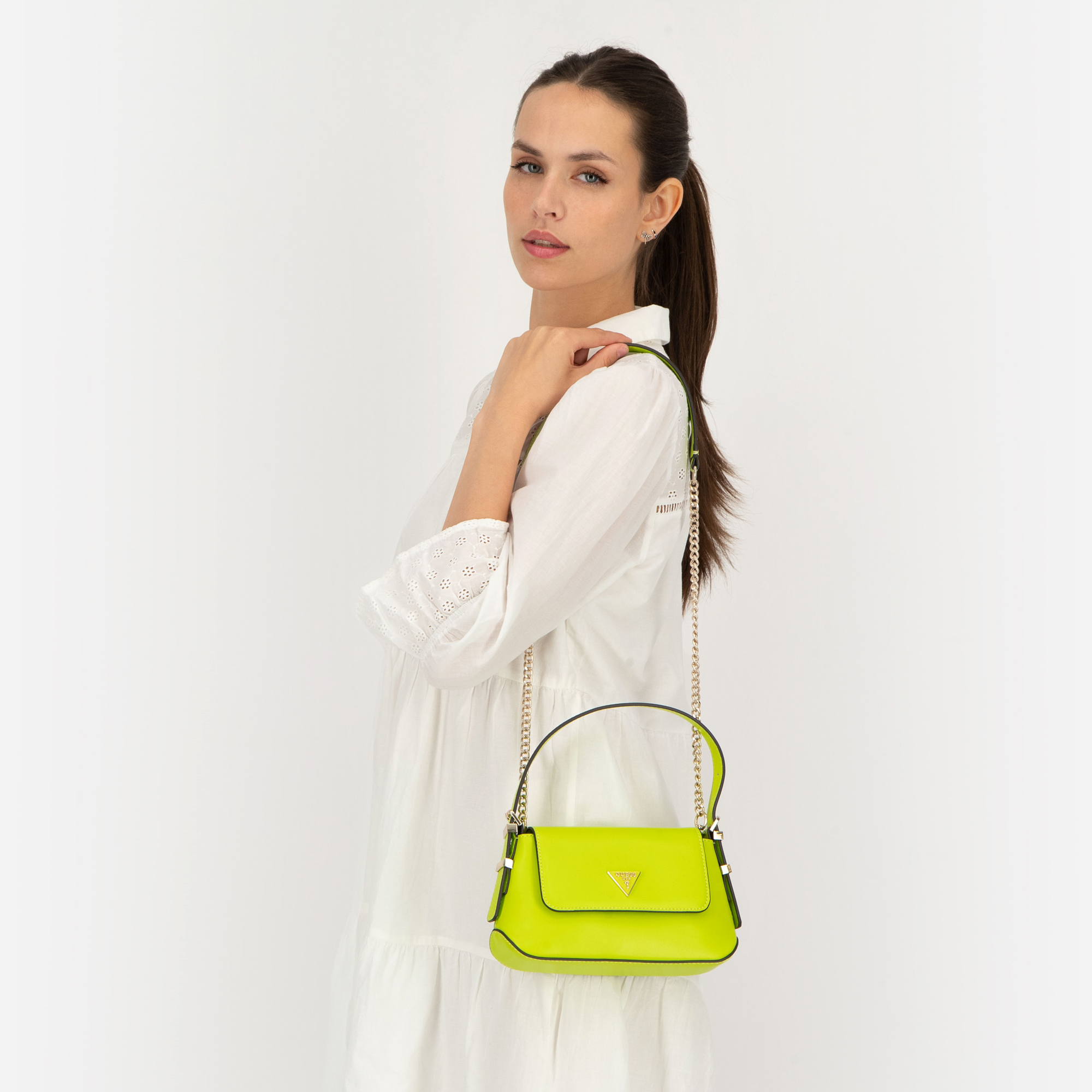 Buy Desideria Mini Flap Shoulder Bag - Green Online in United Arab